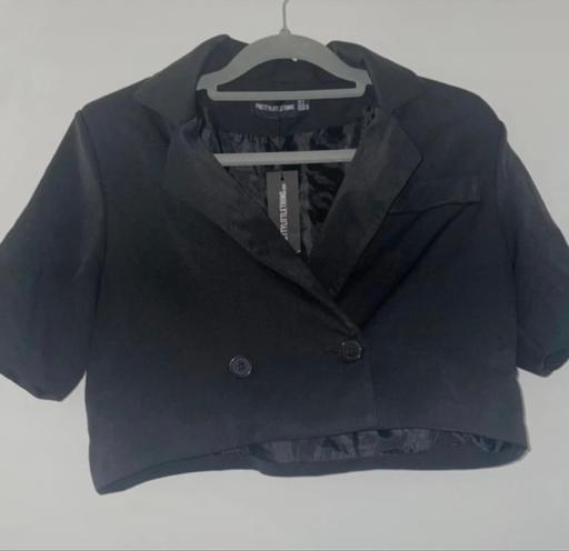 Buy & Sell South West London Kensington - South West London - Photos for PLT Black Double Breasted Cropped Blazer