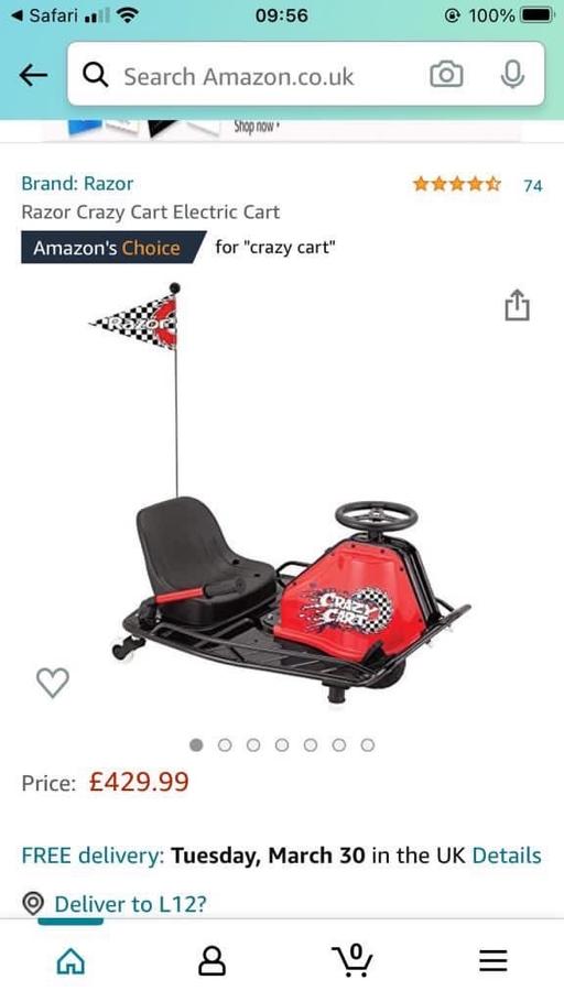Buy & Sell Merseyside Liverpool - Photos for Crazy Cart 360 degree spin
