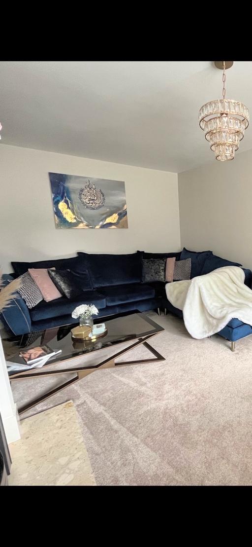 Buy & Sell West Midlands Birmingham - Photos for Sofa : blue sofology inc footstool
