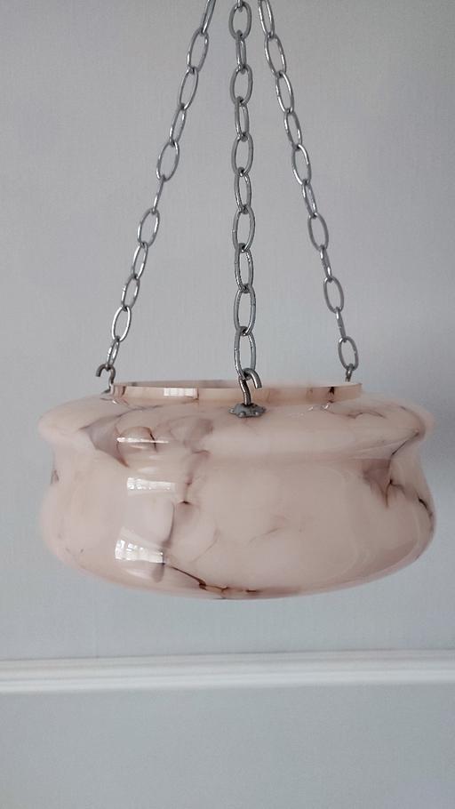Buy & Sell West Midlands Wolverhampton - Photos for Vintage Art Deco Ceiling light pendant. pink
