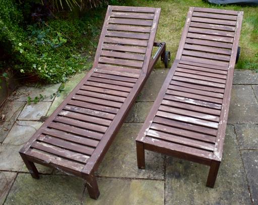 Buy & Sell South East London Elmers End - South East London - Photos for IKEA ‘Applaro’ sun loungers with cushions x2