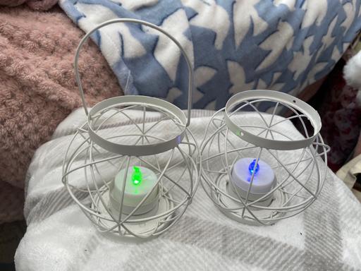 Buy & Sell North Northamptonshire Kettering - NN15 - Photos for 2 candle holders with battery lights