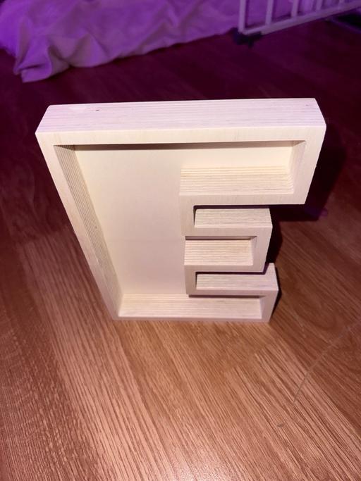 Buy & Sell Merseyside Liverpool - Photos for Wooden Fillable Letter E Decoration