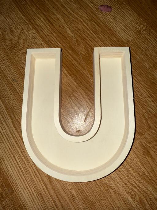 Buy & Sell Merseyside Liverpool - Photos for Wooden Fillable Letter U Decoration
