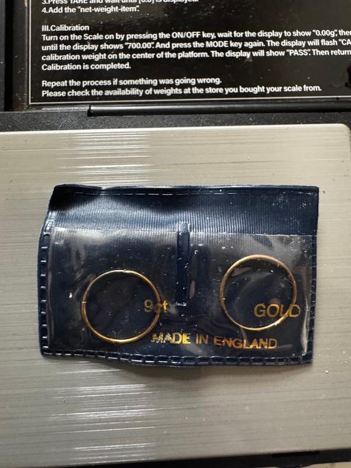 Buy & Sell West Midlands Sandwell - Photos for 9ct Gold Hoop Earrings