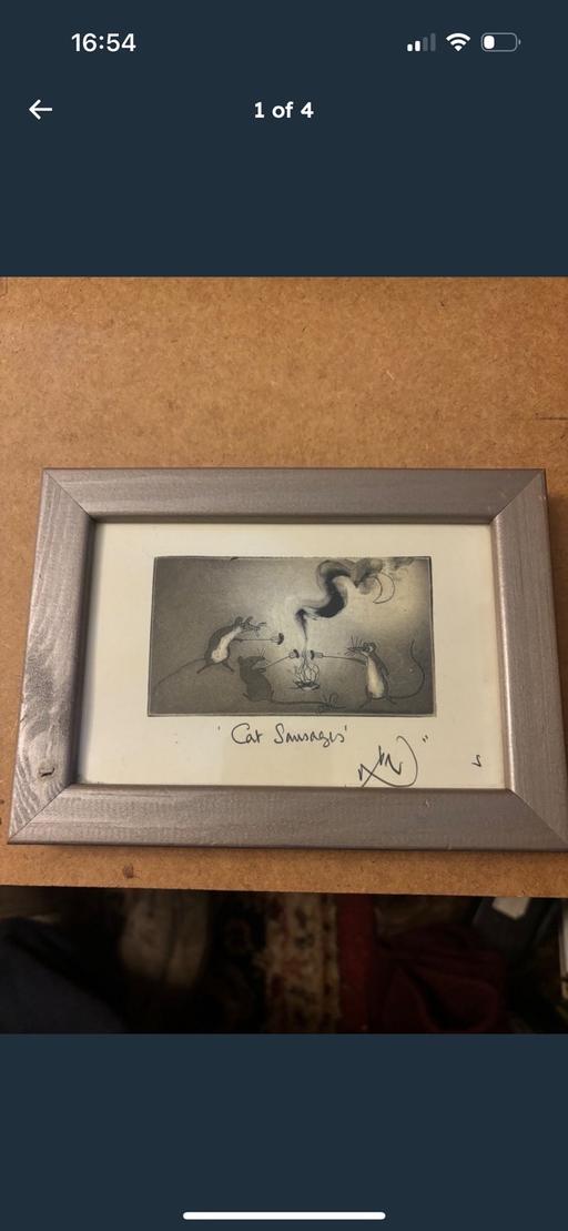 Buy & Sell Bexley Bexleyheath - DA7 - Photos for Rare print of cats and sausages W7in H5in