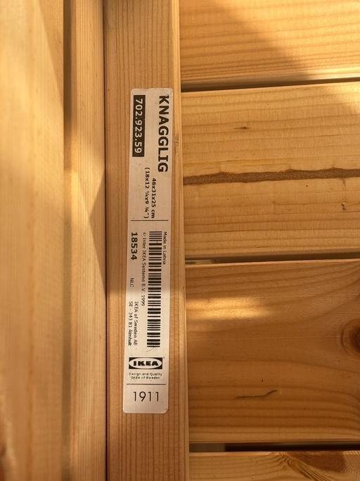 Buy & Sell South East London Kidbrooke - South East London - Photos for IKEA knagglig box pine 18x12x9cm new x2