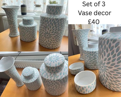 Buy & Sell Buckinghamshire High Wycombe - HP13 - Photos for Set of 3 ceramic vase and jar vessel decor