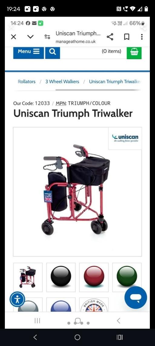 Buy & Sell West Midlands Wolverhampton - Photos for Unison Triumph Tri walker For Disabled