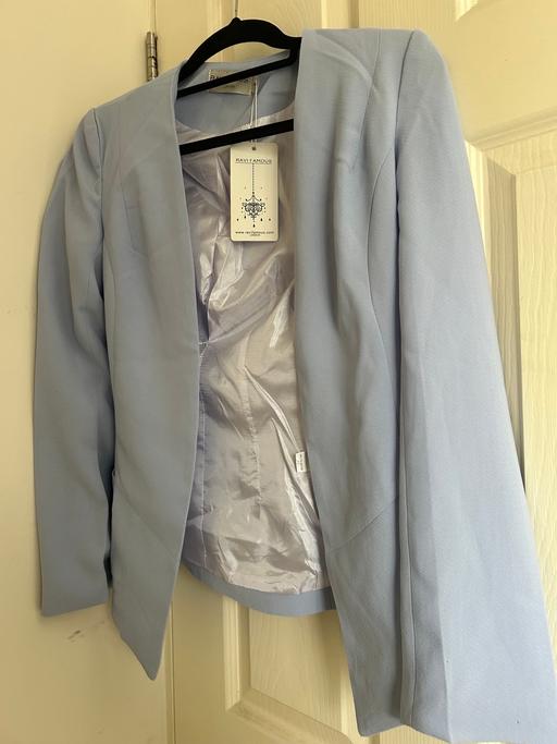 Buy & Sell West Midlands Walsall - Photos for Collarless light blue blazer BNWT size 8