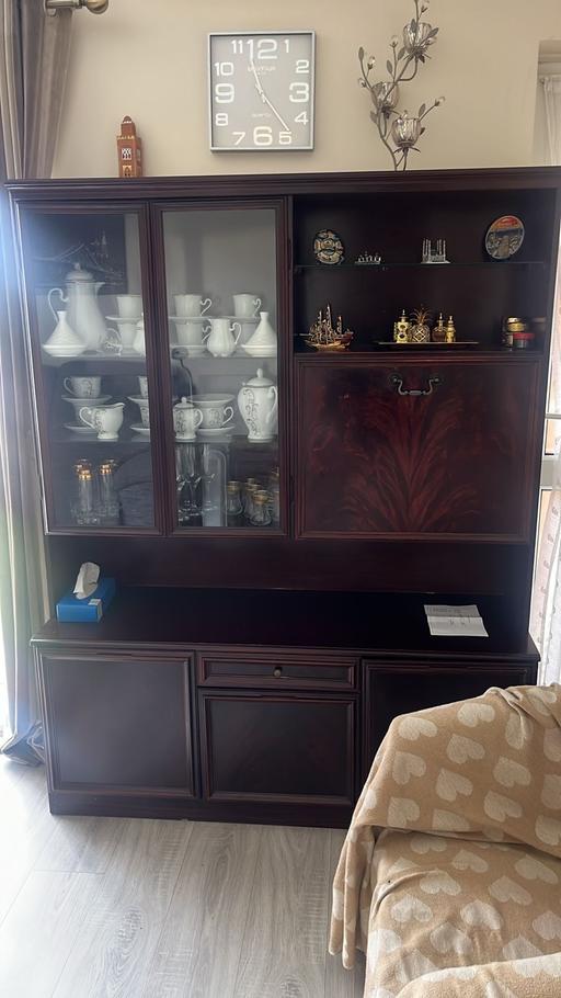 Buy & Sell West Midlands Birmingham - Photos for Dark Brown Glass Cabinet/Showcase