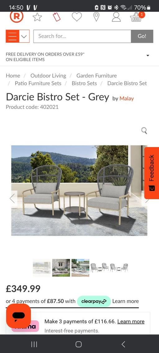 Buy & Sell West Midlands Wolverhampton - Photos for Darcie Bistro Set