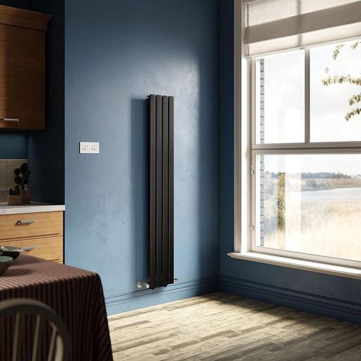 Buy & Sell West Midlands Sandwell - Photos for Single Black Flat Panel Radiator 1600x272mm