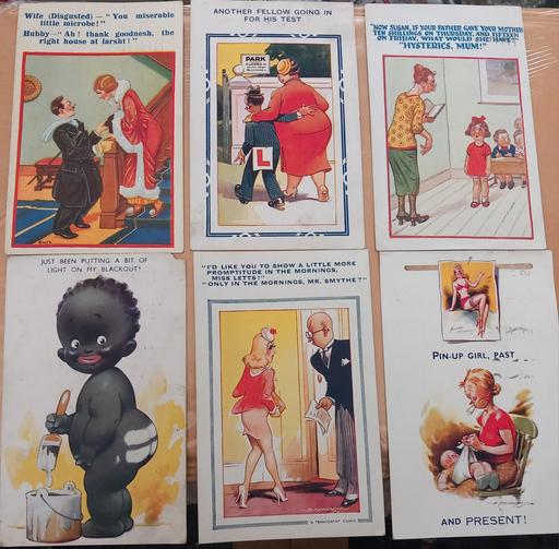 Buy & Sell Merseyside Saint Helens - Photos for 6 vintage/antique comical postcards b
