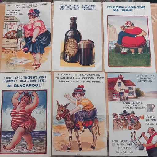 Buy & Sell Merseyside Saint Helens - Photos for 6 vintage/antique comical postcards e