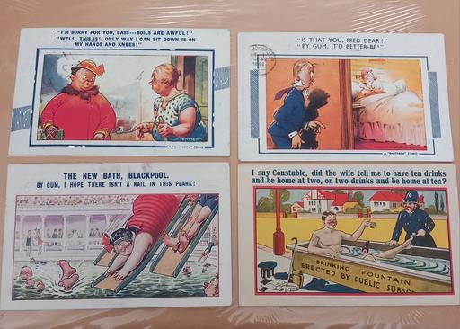 Buy & Sell Merseyside Saint Helens - Photos for 4 vintage/antique comical postcards d