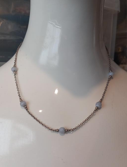 Buy & Sell Merseyside Saint Helens - Photos for sterling silver Blue laced agate necklace