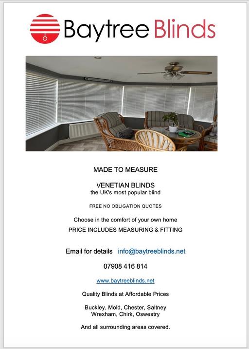 Buy & Sell Flintshire - Wales Caergwrle - Flintshire - Photos for Made to measure Venetian blinds