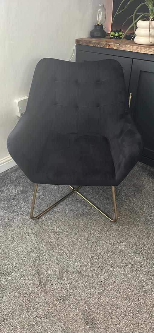 Buy & Sell Lancashire Rossendale - Photos for Black Velvet chair