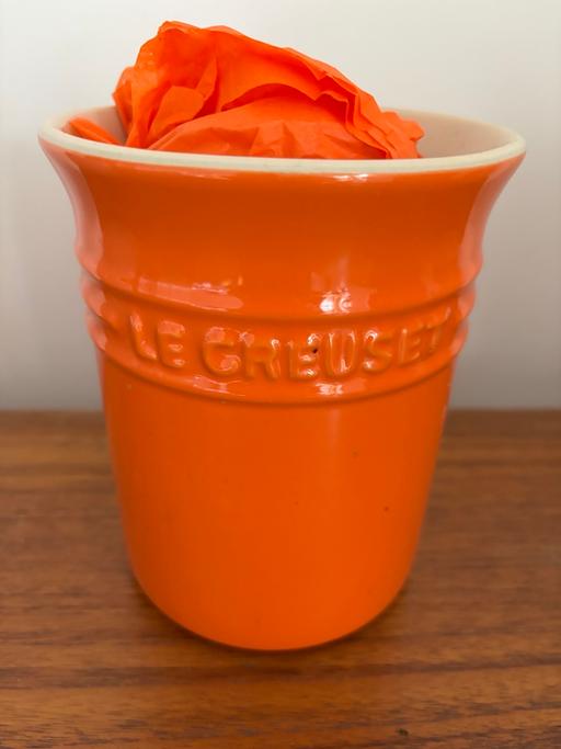 Buy & Sell South East London Catford - South East London - Photos for No chips Orange Le Creuset Utensil Jar 1.1L