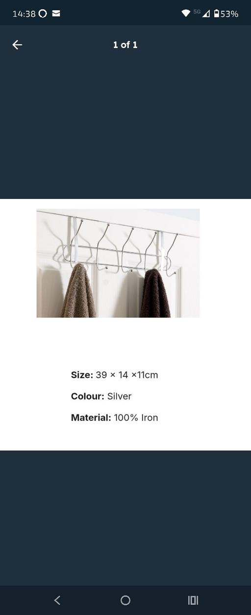 Buy & Sell South West London Sands End - South West London - Photos for coat hooks x2