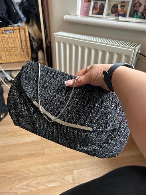 Buy & Sell North West London Harlesden - North West London - Photos for Black glitter clutch handbag