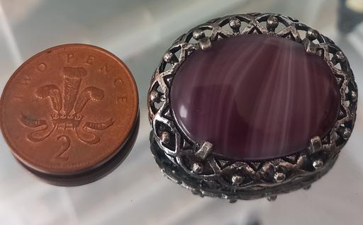 Buy & Sell Merseyside Saint Helens - Photos for vintage amythest agate miracle brooch