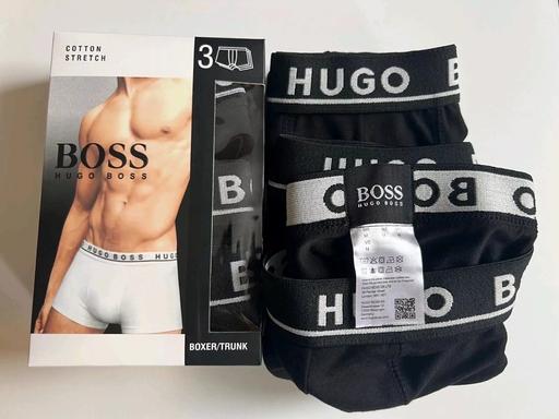 Buy & Sell East London Becontree Heath - East London - Photos for Hugo boss Men’s Boxer 3 Pack Black Medium