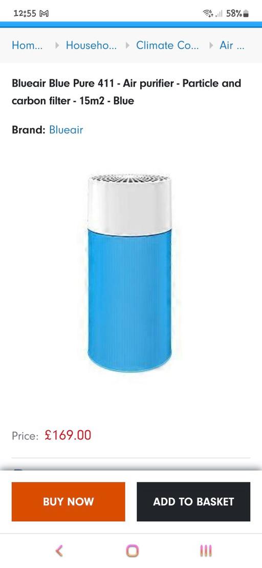 Buy & Sell Worcestershire Redditch - Photos for blueair. air purifier