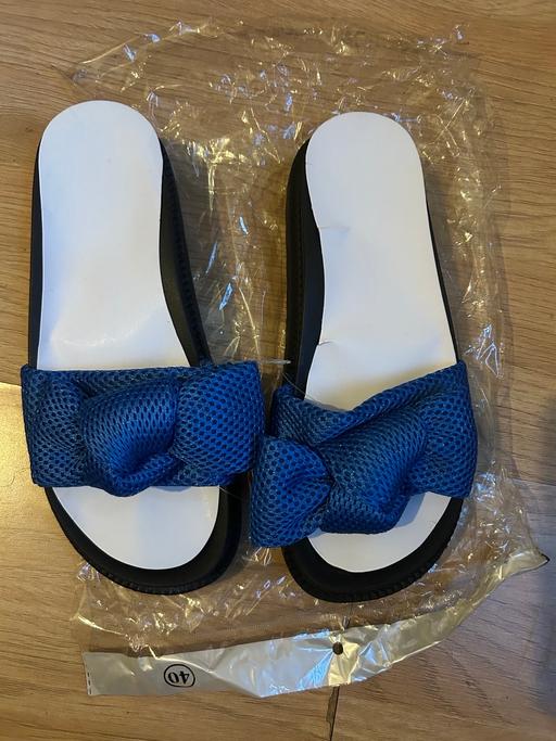 Buy & Sell North West London Harlesden - North West London - Photos for Blue women’s fashion sliders