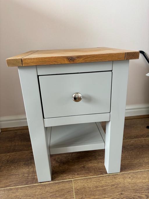 Buy & Sell West Midlands Wolverhampton - Photos for SIDE TABLE WITH DRAWER AND SHELF