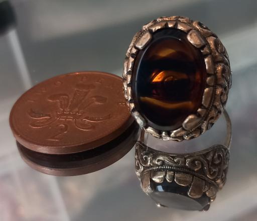 Buy & Sell Merseyside Saint Helens - Photos for heavy vintage ornate amber glass ring