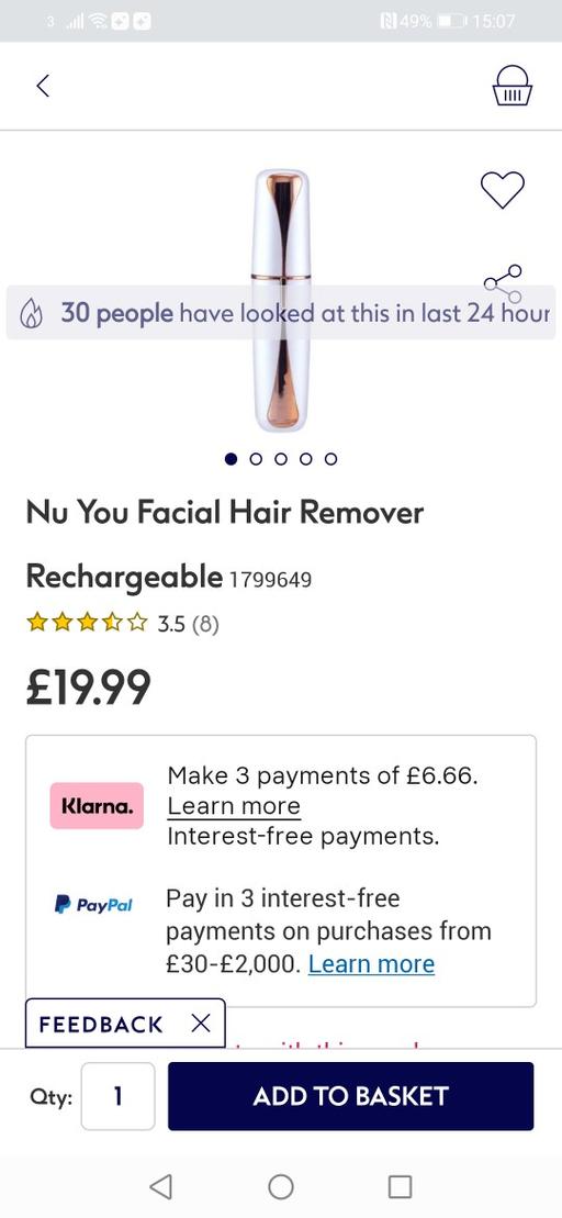 Buy & Sell West Midlands Wolverhampton - Photos for New NUYOU FACIAL HAIR remover RRP £20