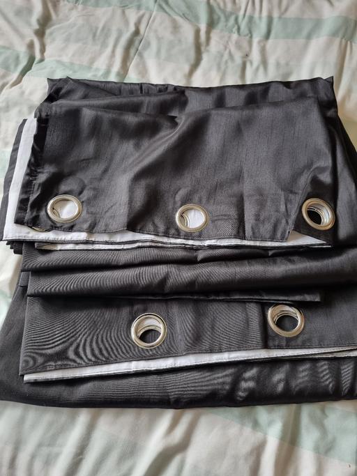 Buy & Sell West Midlands Wolverhampton - Photos for eyelet curtains / black
