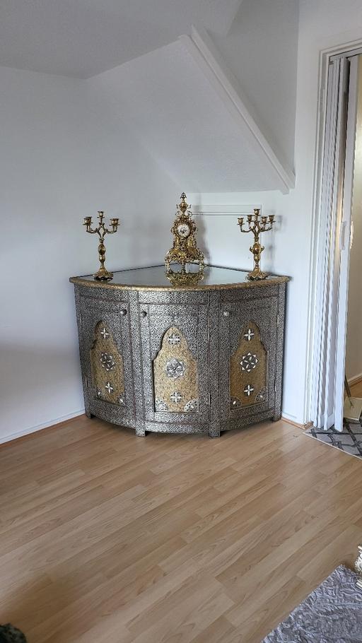 Buy & Sell North London Enfield - Photos for Royal Moroccan Corner Cabinet Bone Inlay Hand