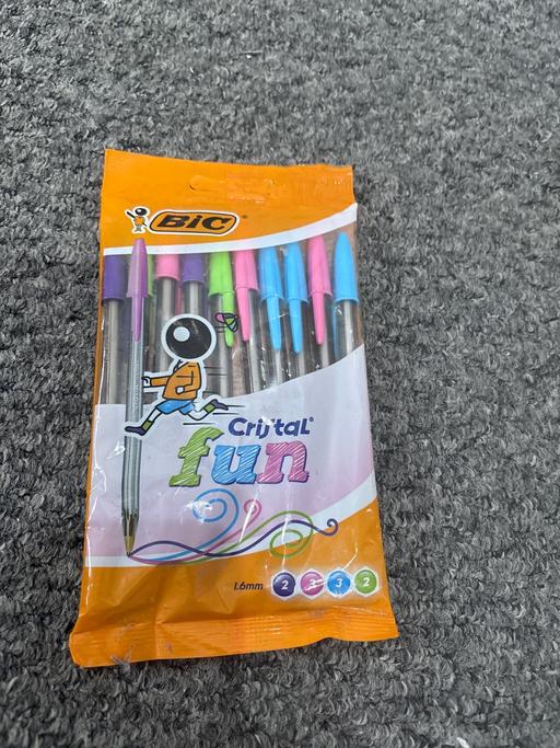 Buy & Sell West Midlands Walsall - Photos for UNOPENED BIC Cristal Fun Pens (10 pack)