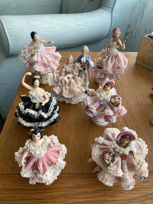 Buy & Sell West Midlands Birmingham - Photos for Set of 7 Dresden Figurines - Damaged