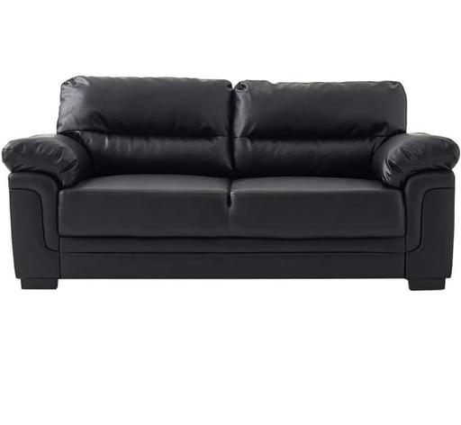 Buy & Sell West Midlands Birmingham - Photos for Faux Leather Sofa, Pillow Arms, Cushion Back,