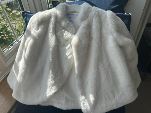 Buy & Sell North West London Harrow - Photos for Mayoral faux fur coat 2-3 years