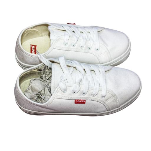 Buy & Sell North West London Chalk Farm - North West London - Photos for Levi's white canvas trainers size 5