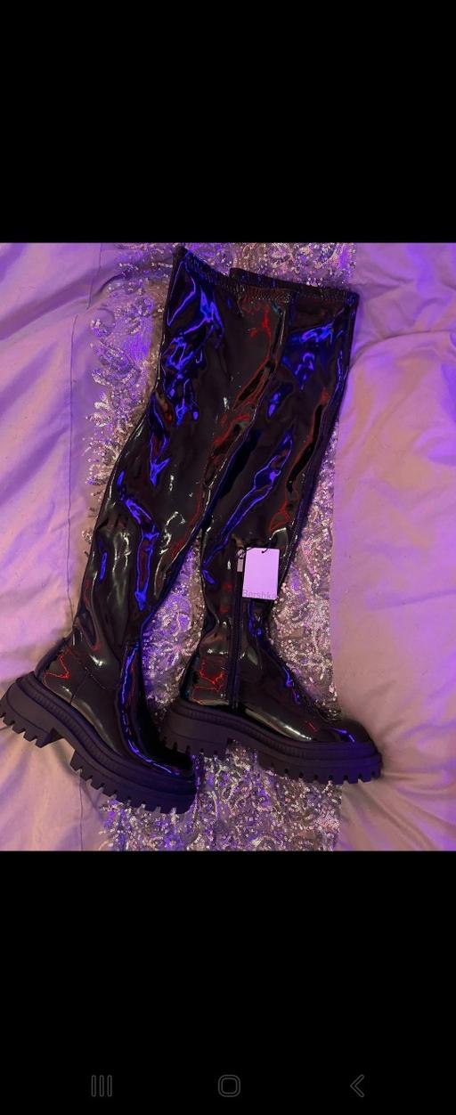 Buy & Sell North London Brunswick Park - North London - Photos for Bershka pvc over knee boots 3