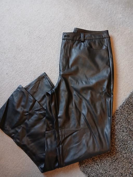 Buy & Sell West Midlands Wolverhampton - Photos for ladies leather look trousers 12