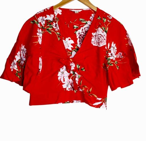 Buy & Sell North West London Chalk Farm - North West London - Photos for Miss Selfridge Red floral print top size 10