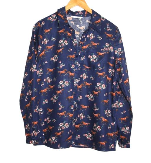 Buy & Sell North West London Chalk Farm - North West London - Photos for TU Navy horse print shirt size 12
