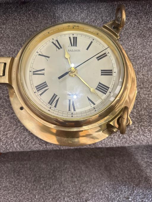 Buy & Sell Greater Manchester Stockport - Photos for Nauticalia Brass salon clock