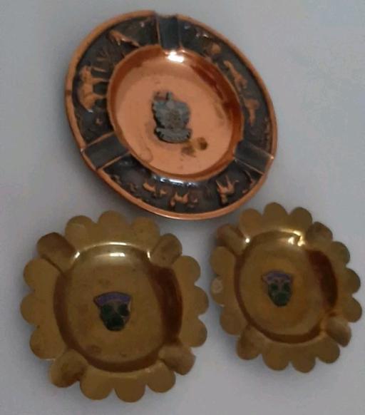 Buy & Sell West Midlands Sandwell - Photos for 3 X Vintage Copper  Ashtray Embossed Pub