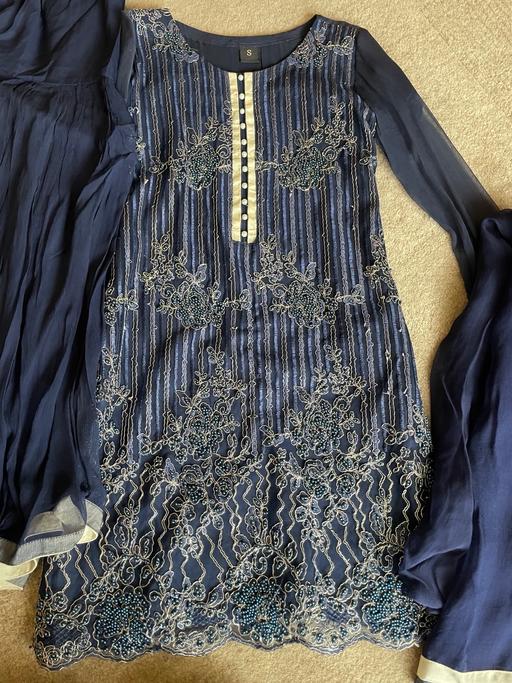 Buy & Sell West Midlands Birmingham - Photos for Navy blue kameez, plazzo and dupatta set