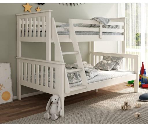 Buy & Sell Gloucestershire Gloucester - Photos for Triple white wooden bunk bed