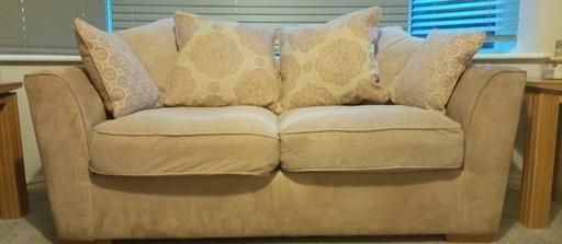 Buy & Sell Staffordshire Lichfield - Photos for Nebraska 3 Seater Sofa Cream Fabric