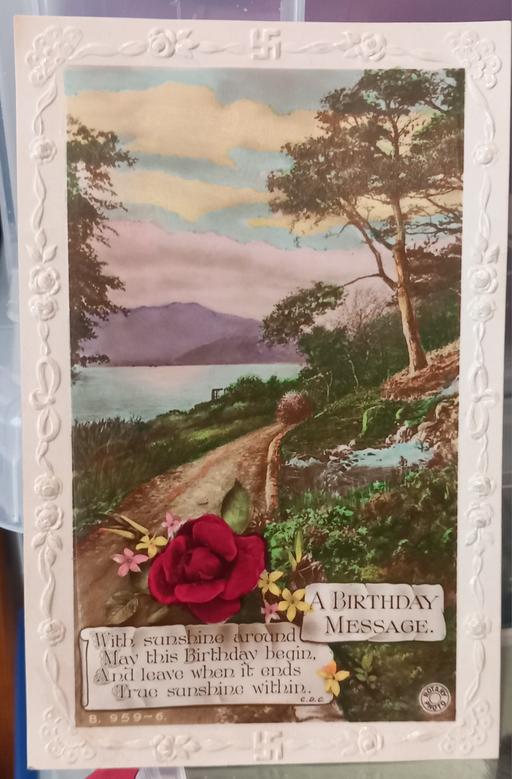 Buy & Sell Merseyside Saint Helens - Photos for 1920s rotary photo birthday message postcard
